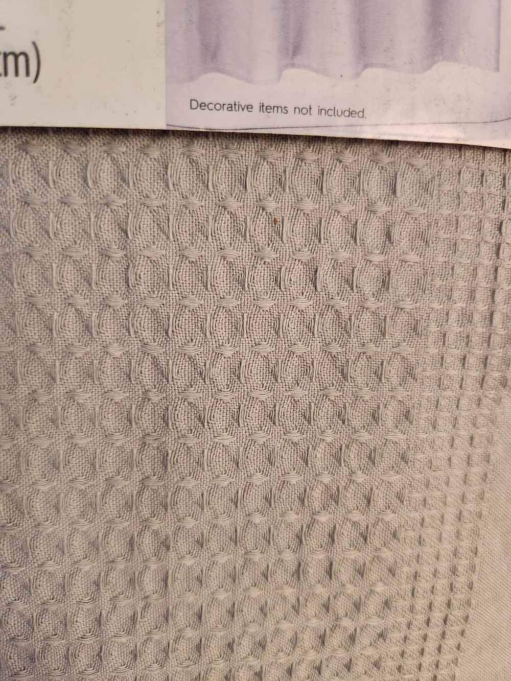Better Homes & Gardens Waffle Stripe Shower Curtain - Light Gray